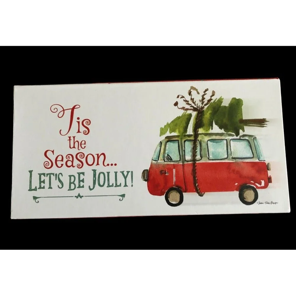 Red Hippie Bus Bug Truck Card Christmas Cards Boxed 16 Cards Envelopes 4 Designs